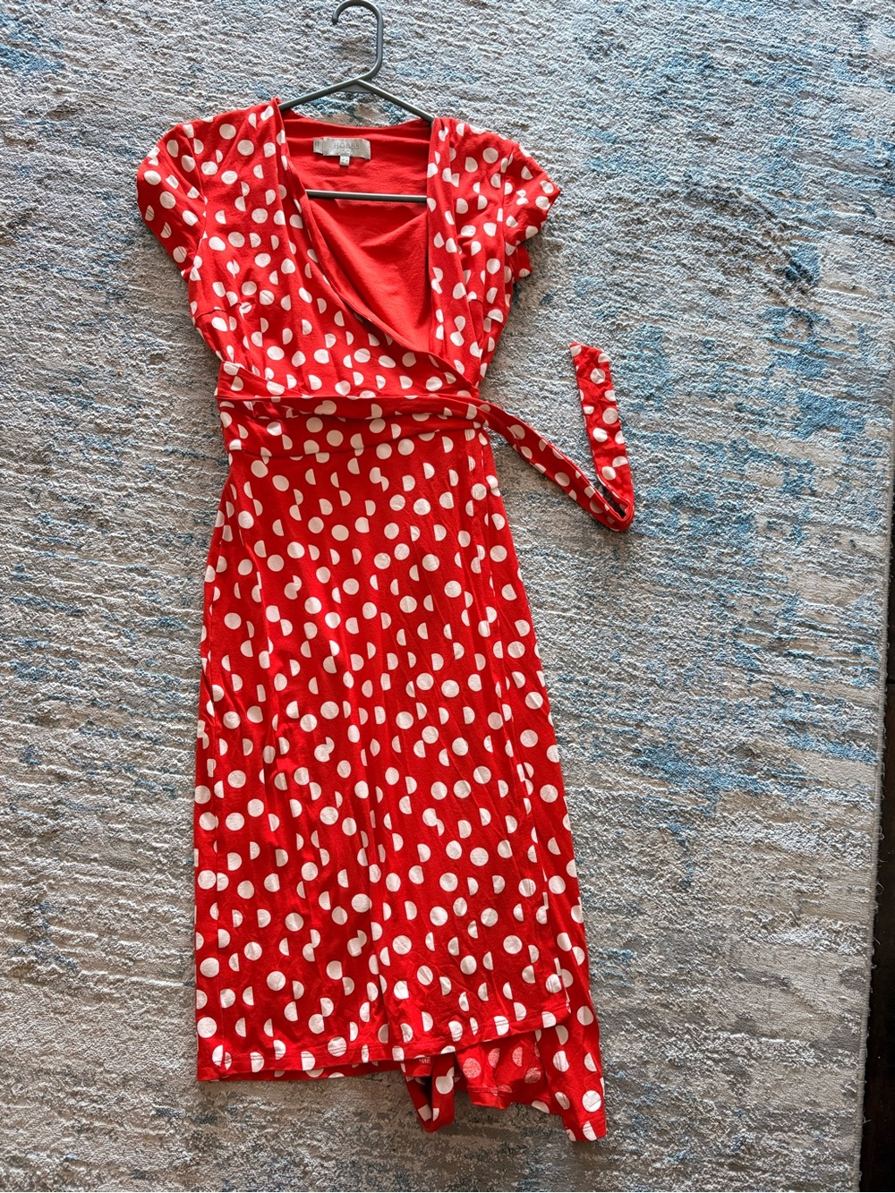 Women’s Red Polka Dot Wrap Dress